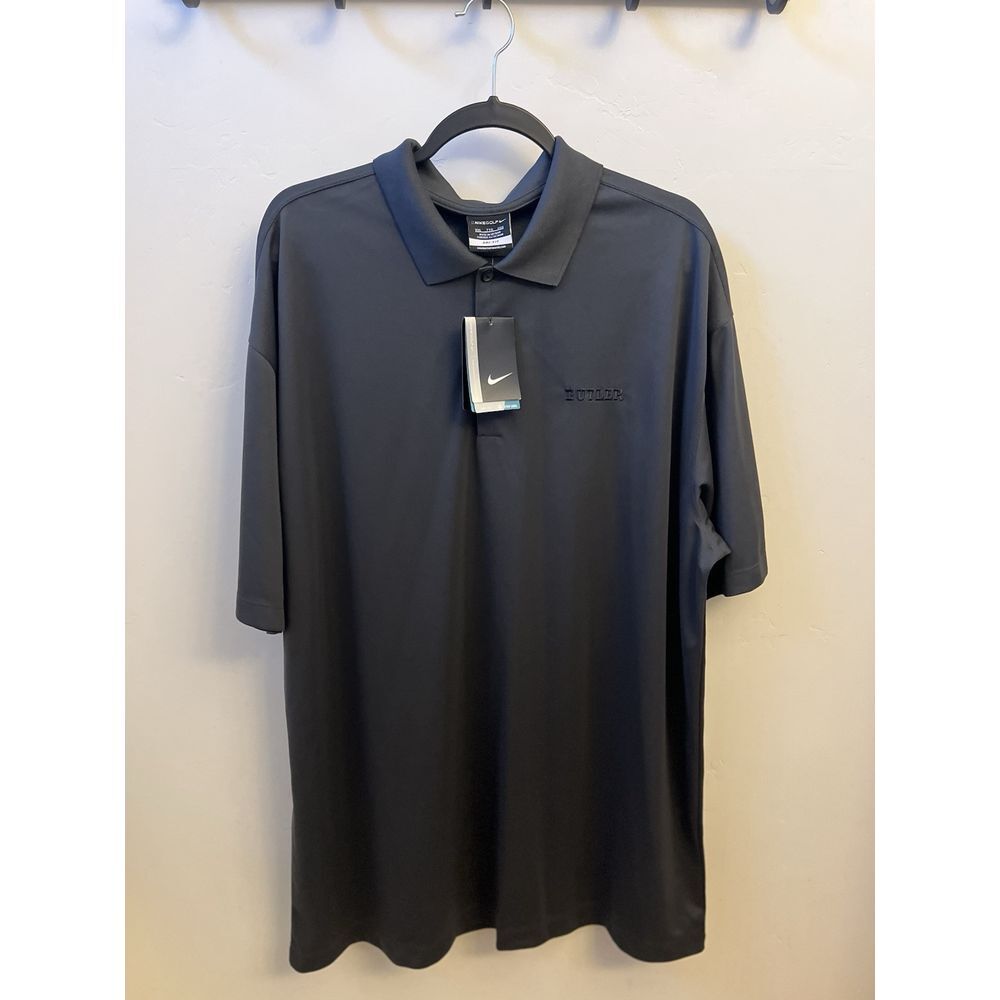 Nike‎ Polo Shirt Mens 2XL Gray Dri Fit Golfing Golf Casual NCAA Butler College